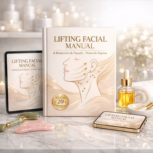 LIPO FACIAL MANUAL REDUCCIÓN DE PAPADA + 4 Regalos 🎁