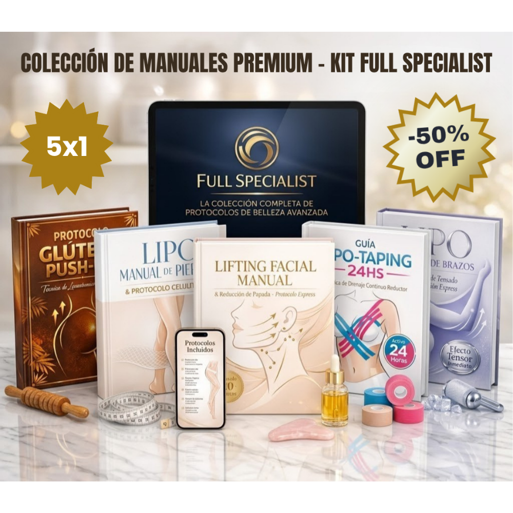 -50%OFF CERTIFICACIÓN "KIT FULL SPECIALIST" El Método Lipo Cuerpo Entero